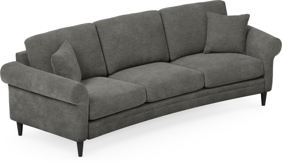 Eden - 3-sits soffa svängd - Grå