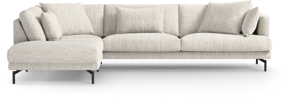 Harper - 3-sits soffa med divan vänster - Grå