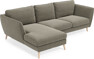 Madison Lux - 2-sits soffa med schäslong vänster - Grön