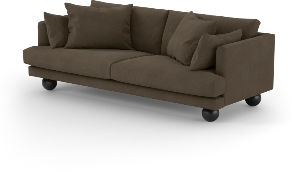 Harper - 3-sits soffa - Brun