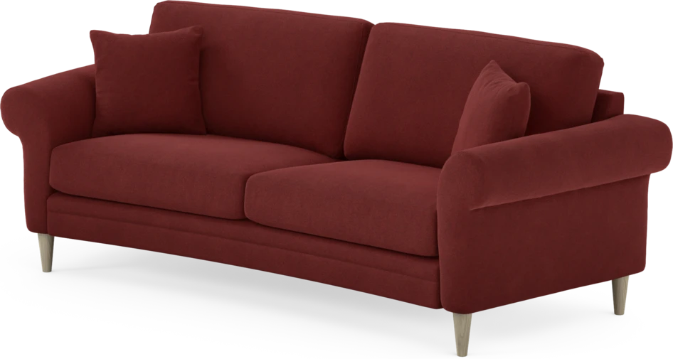 Eden - 2,5-sits soffa svängd - Röd