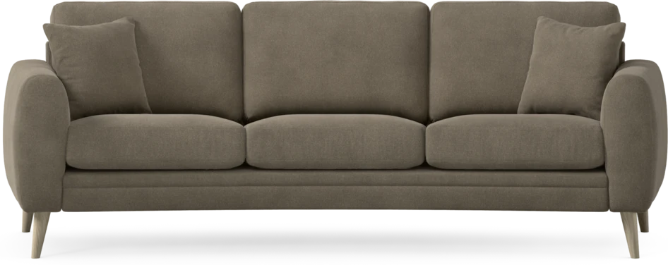Eden - 3-sits soffa svängd - Beige
