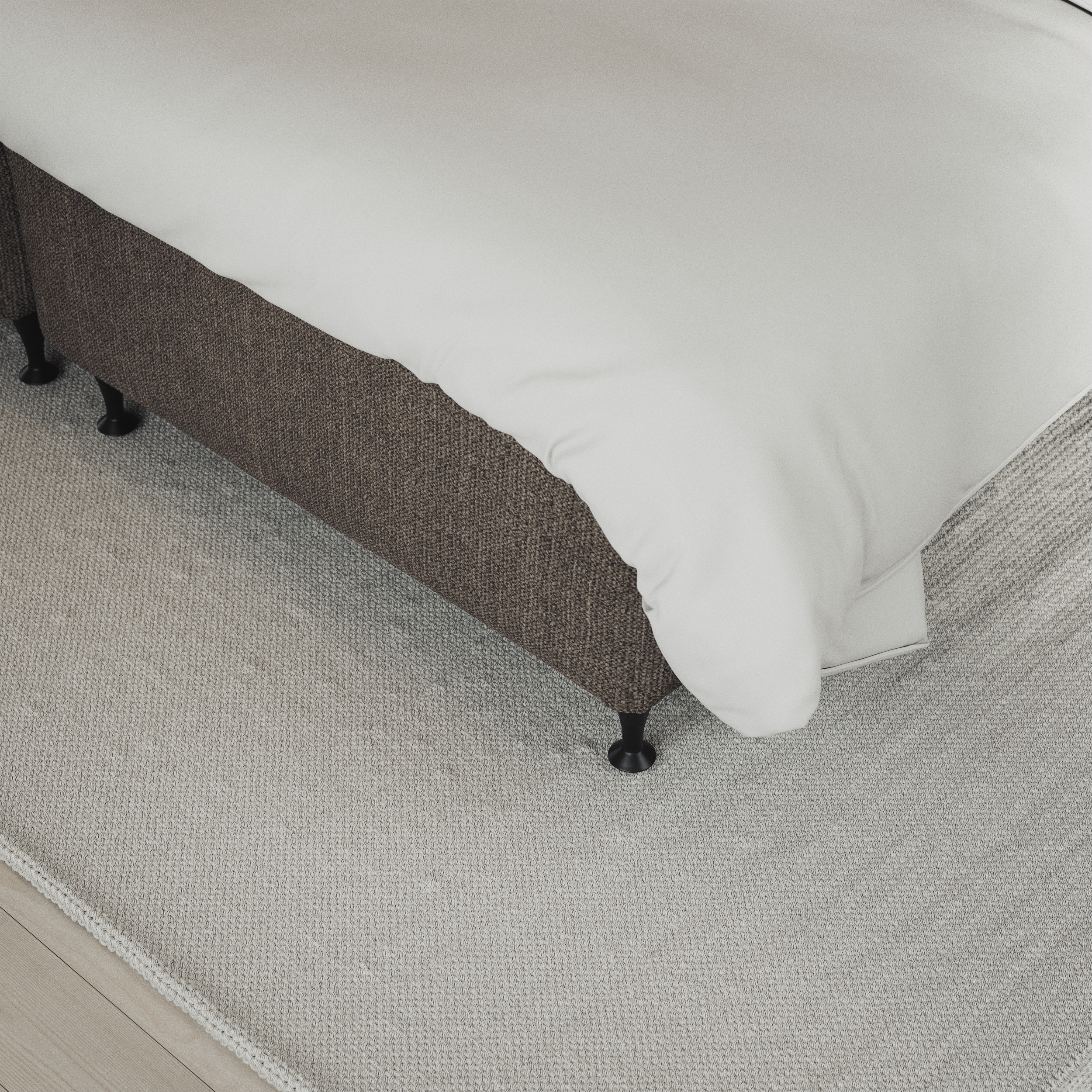 Delux Exclusive - Kontinentalsäng, enkelsäng 120 cm med bäddmadrass och sängben - inspiration