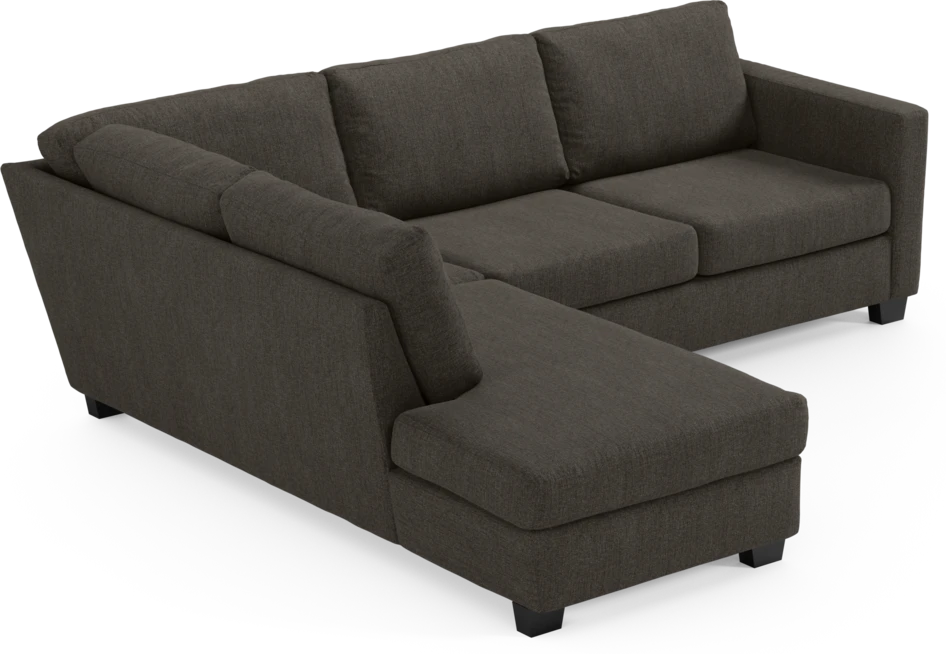 Friday - 2,5-sits soffa med divan vänster - Brun