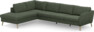 County - 3-sits soffa med divan vänster - Grön