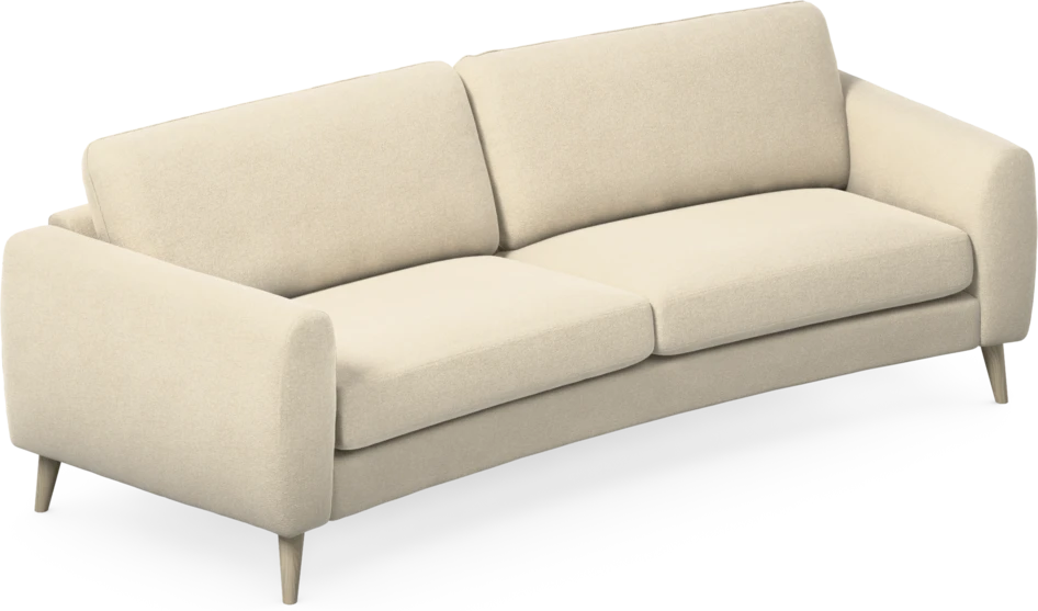Bridge - 3-sits soffa svängd - Beige