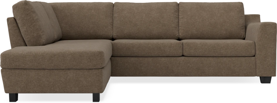 Friday - 2,5-sits soffa med divan vänster - Brun