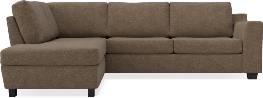 Friday - 2,5-sits soffa med divan vänster - Brun