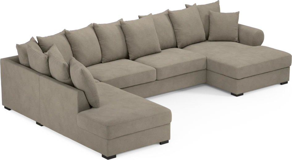 Town - 3-sits soffa med divan vänster och schäslong höger - Beige
