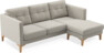 Rio - 3-sits soffa med schäslong höger - Beige