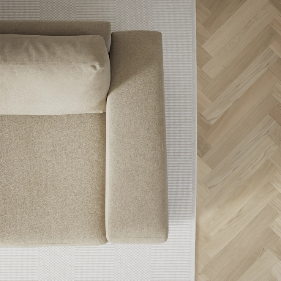 Friday - 2,5-sits soffa med divan vänster - Beige