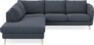 Madison - 2-sits soffa med divan vänster - Blå