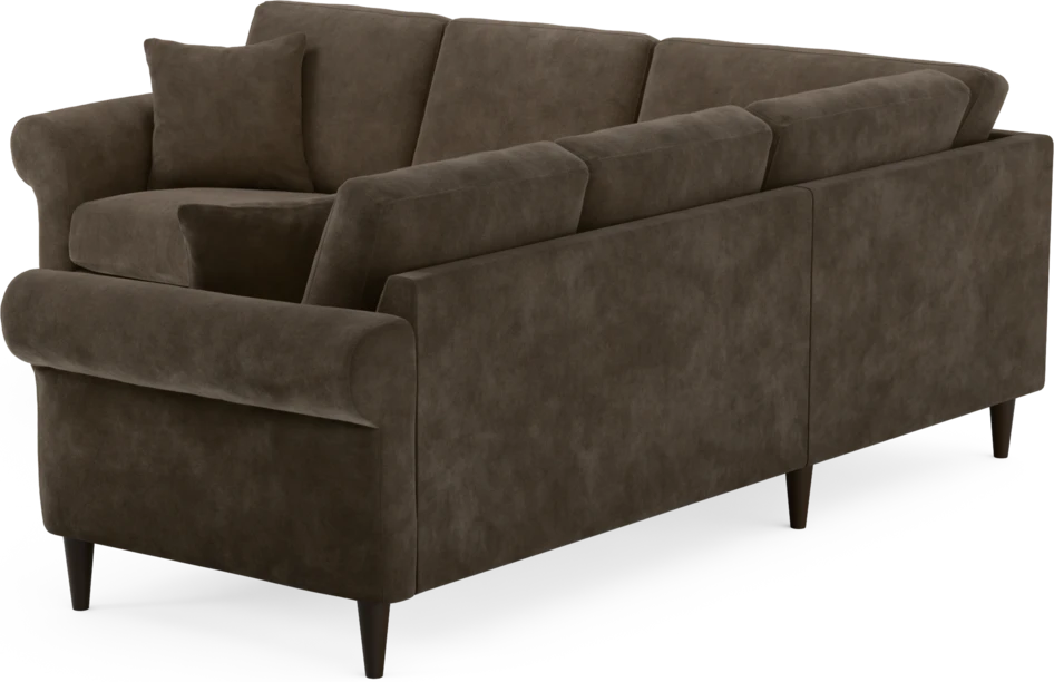 Eden - Hörnsoffa, 2+2-sits - Brun