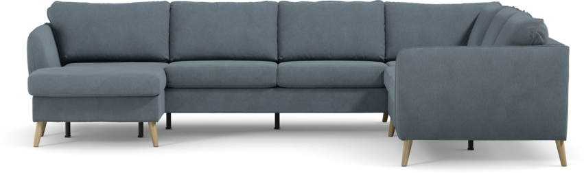 County - Hörnsoffa, 3+2-sits med schäslong vänster - Blå