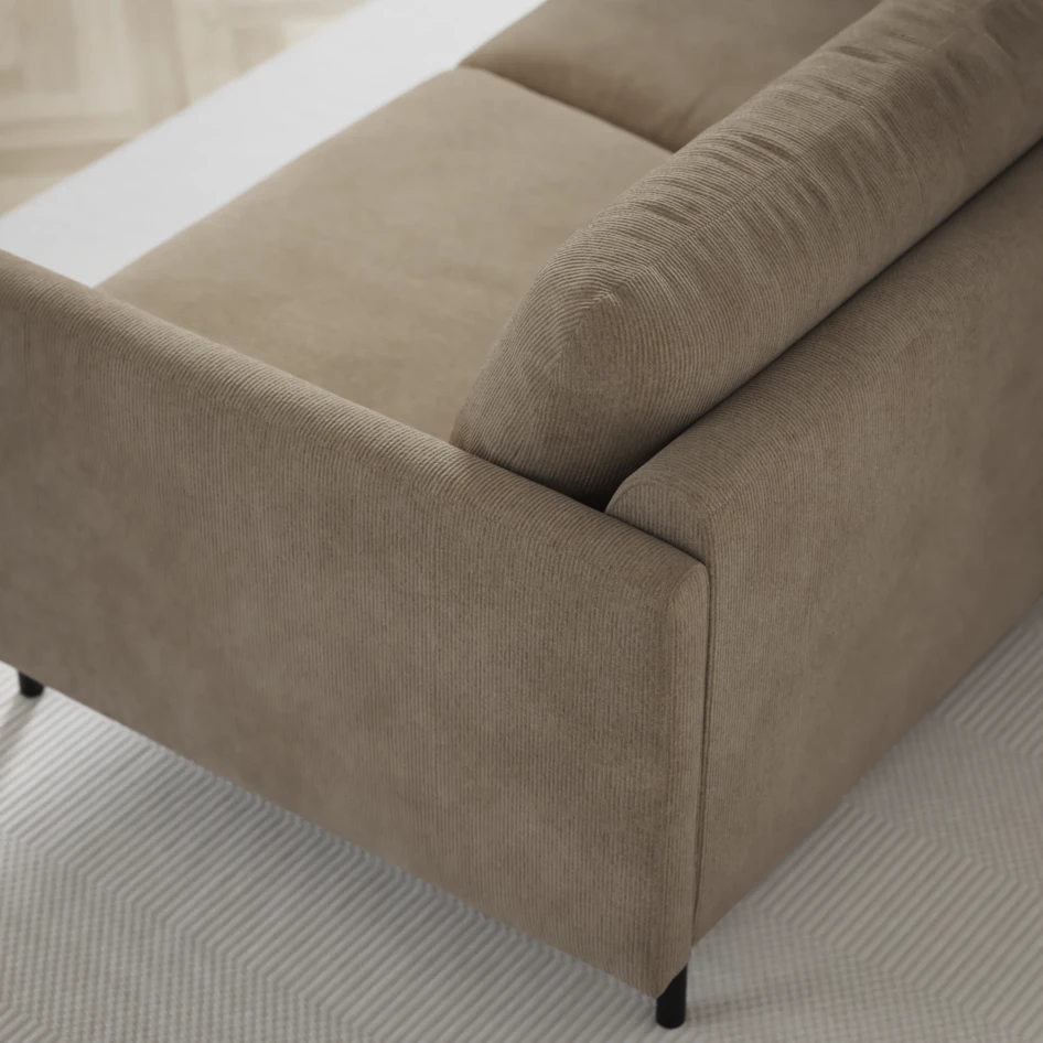 Madison - 2-sits soffa med divan vänster och schäslong höger - Beige