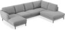 Madison Lux - 2-sits soffa med schäslong vänster och divan höger - Grå