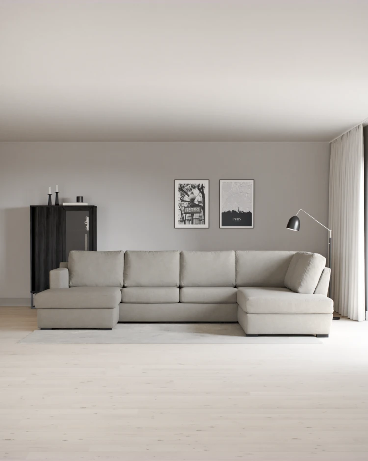 Friday - 3-sits soffa med schäslong vänster och divan höger - inspiration