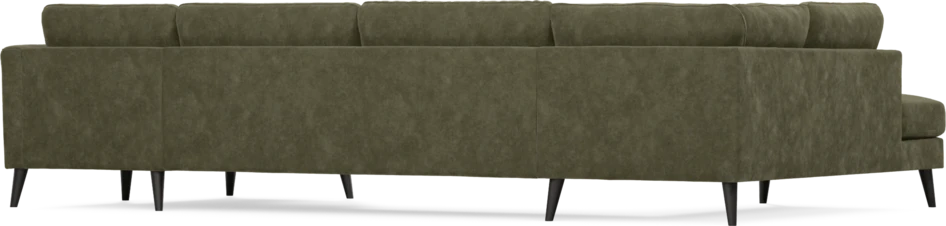 Bridge - 3-sits soffa med divan vänster och schäslong höger - Grön