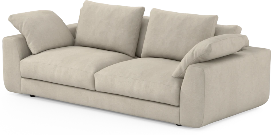 Amie - 3-sits soffa - Vit