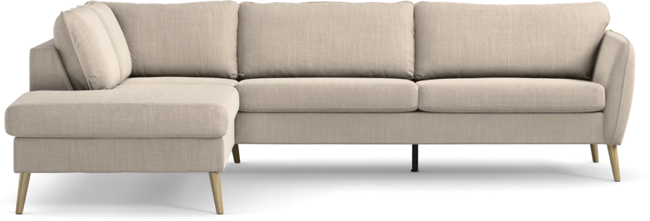 County - 2,5-sits soffa med divan vänster - Beige