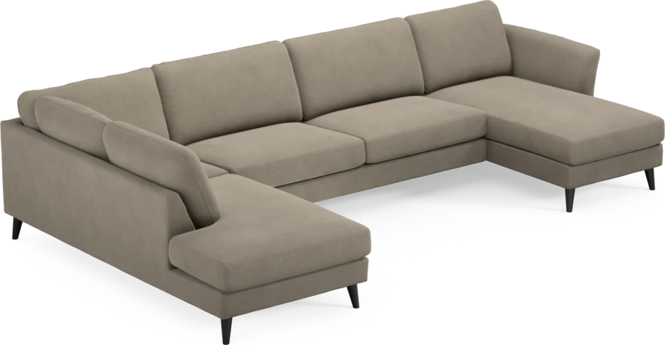 Bridge - 3-sits soffa med divan vänster och schäslong höger - Beige
