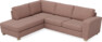 Friday - 2,5-sits soffa med divan vänster - Rosa