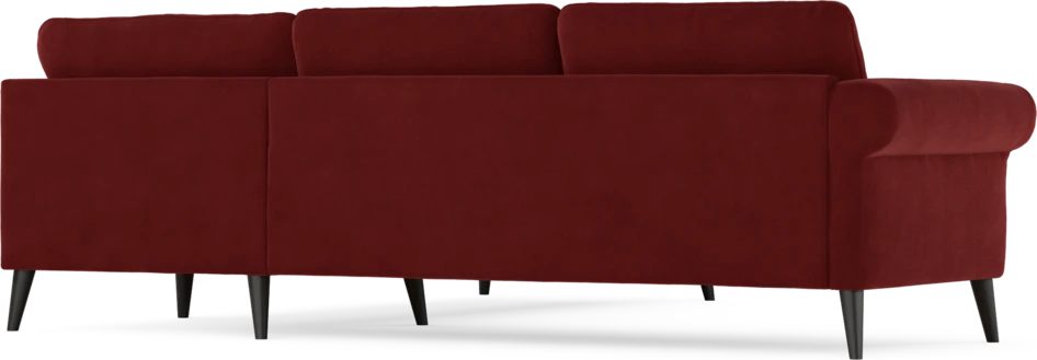 Bridge - Hörnsoffa, 2+2-sits - Röd