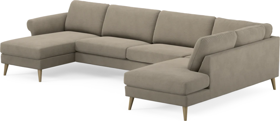 Bridge - 3-sits soffa med schäslong vänster och divan höger - Beige