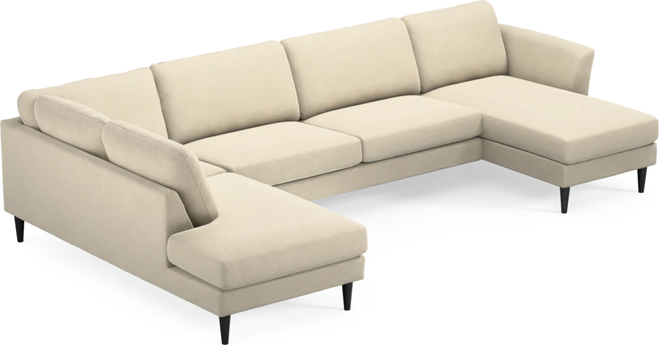 Bridge - 3-sits soffa med divan vänster och schäslong höger - Beige