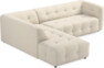 Bella - 3-sits soffa med divan vänster - Vit