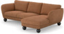 Madison - 2-sits soffa med schäslong höger - Orange