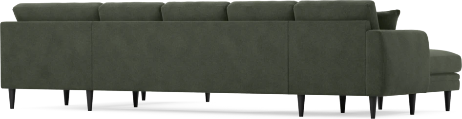 Eden - 3-sits soffa med schäslong vänster och divan höger - Grön