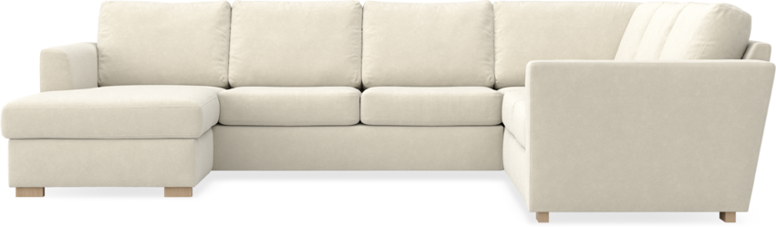 Friday - Hörnsoffa, 3+2-sits med schäslong vänster - Beige
