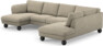 Madison Lux - 2-sits soffa med schäslong vänster och divan höger - Beige