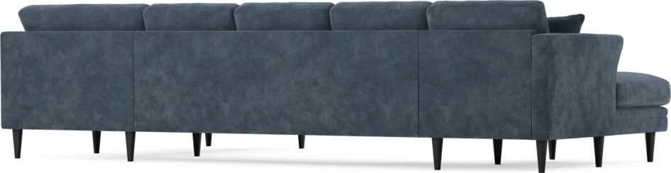 Eden - 3-sits soffa med schäslong vänster och divan höger - Blå