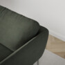 Madison Lux - 2-sits soffa med schäslong vänster - Grön
