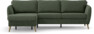 County - 3-sits soffa med flyttbar schäslong - Grön