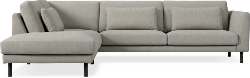 Willow - 3-sits soffa med divan vänster, fast klädsel - Beige