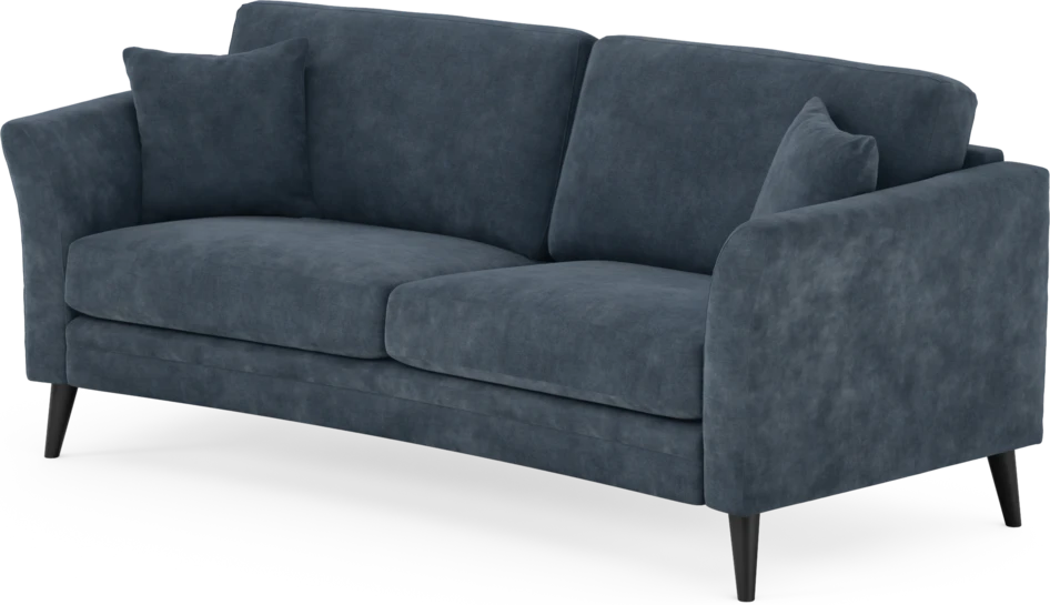 Eden - 2,5-sits soffa svängd - Blå
