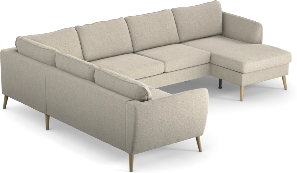 County - Hörnsoffa, 2+3-sits med schäslong höger - Beige