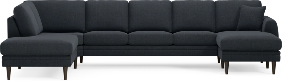 Eden - 3-sits soffa med divan vänster och schäslong höger - Blå