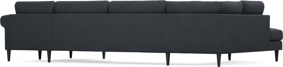 Bridge - 3-sits soffa med divan vänster och schäslong höger - Blå