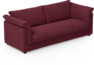 Cherrie - 3-sits soffa, hel dyna och kappa - Röd