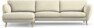 Madison Lux - 3-sits soffa med schäslong vänster - Vit