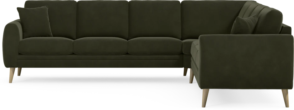 Eden - Hörnsoffa, 3+3-sits - Grön