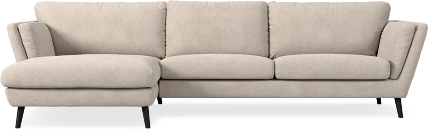 Madison Lux - 3-sits soffa med schäslong vänster - Vit