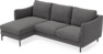 Madison Lux - 2-sits soffa med schäslong vänster - Grå