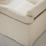 Cherrie - 3-sits soffa med kappa - Vit