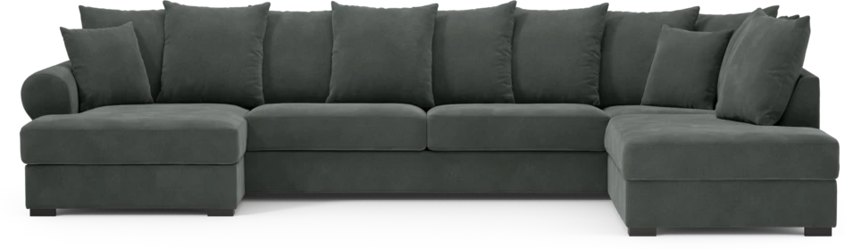 Town - 3-sits soffa med divan höger och schäslong vänster - Grå