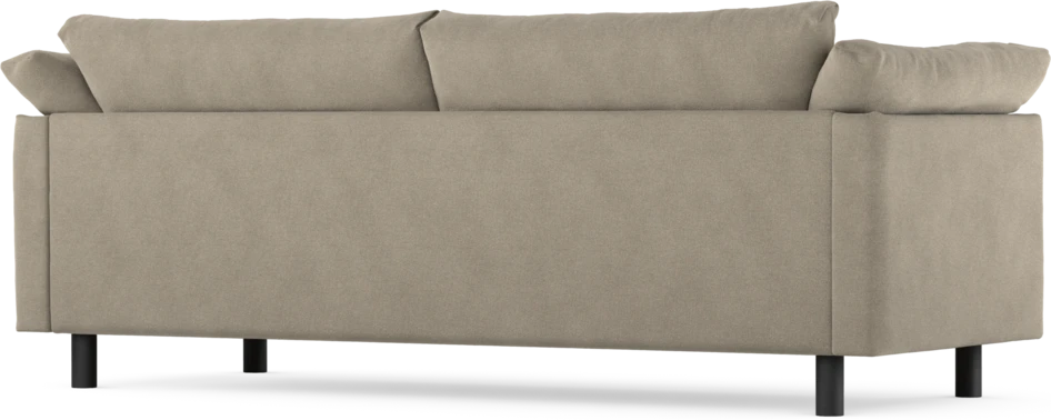 Cherrie - 3-sits soffa, hel dyna, fast klädsel - Beige